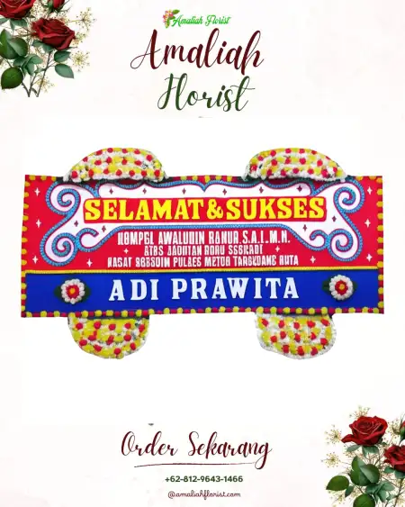 Papan Bunga Ucapan Selamat Dermaji